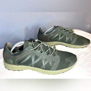 The North Face Litewave Flow Shoes Mens 11 Green Trail Running Vibram NF0A2YA9